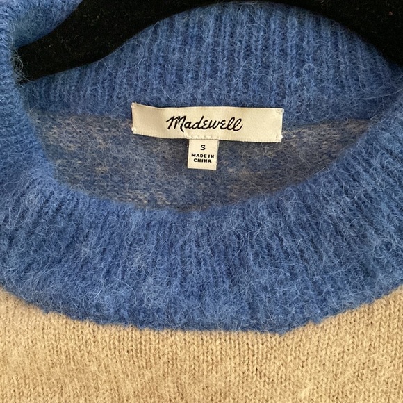 Madewell Otis Fiji Alpaca Wool Space Dye Striped Pullover Sweater sz S - Picture 11 of 13